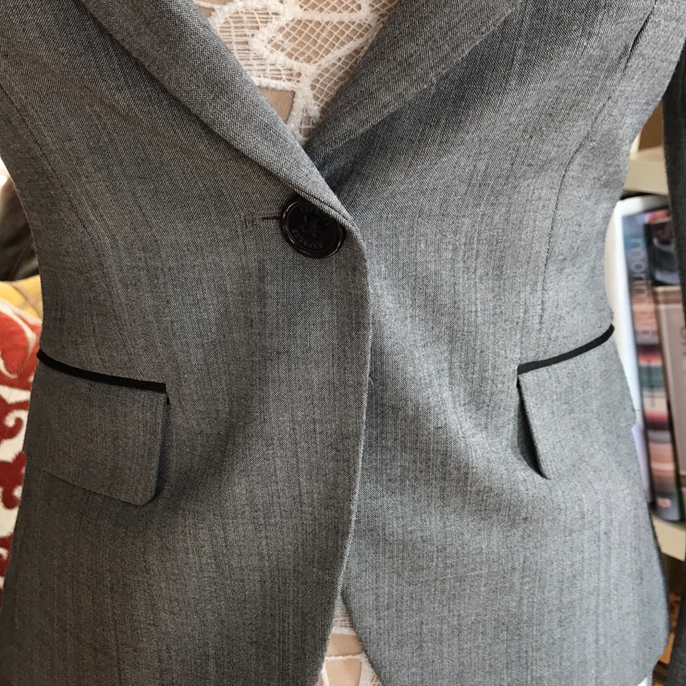 Express Blazer Gray Black Jacket - image 3